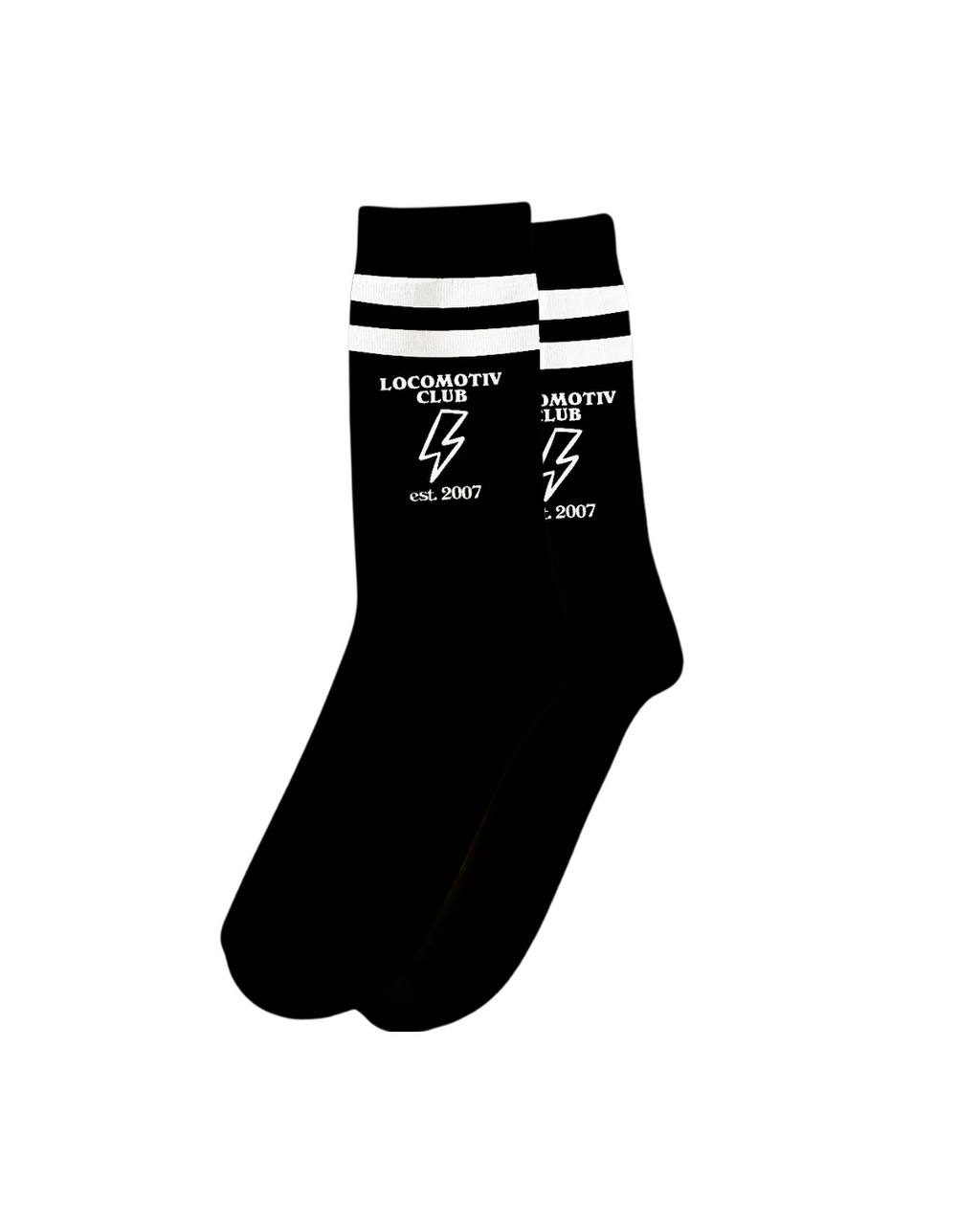 Calzini “Locomotiv Club” – White / Black