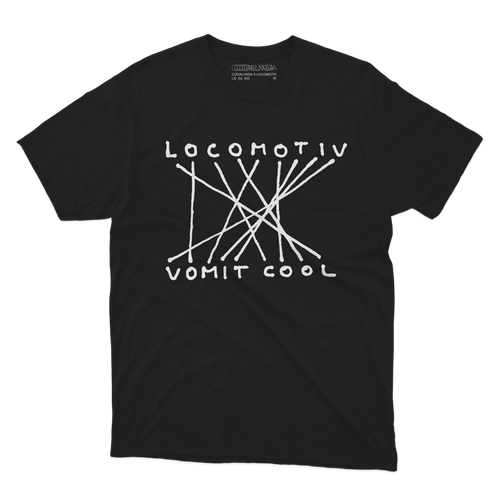 *LIMITED EDITON*  CODALUNGA COLLAB LOCOMOTIV CLUB BLACK T-SHIRT unisex