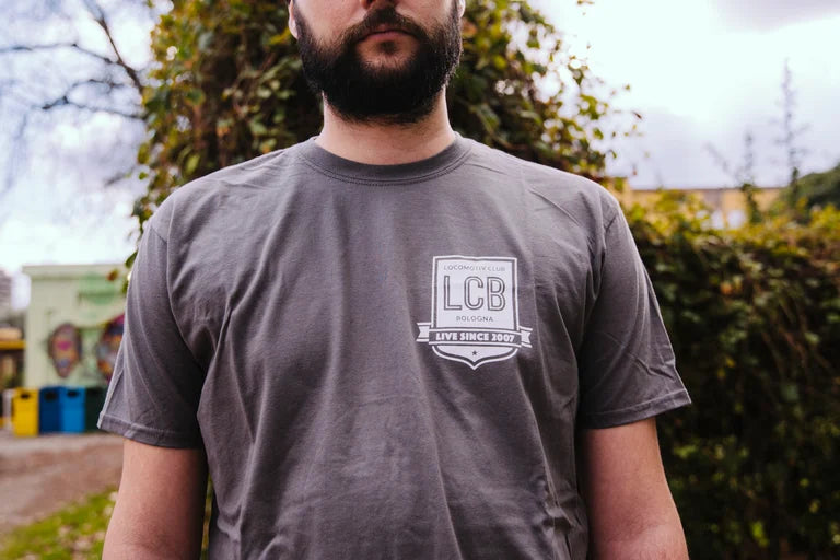 T-SHIRT "COLLEGE" - GRIGIO SCURO