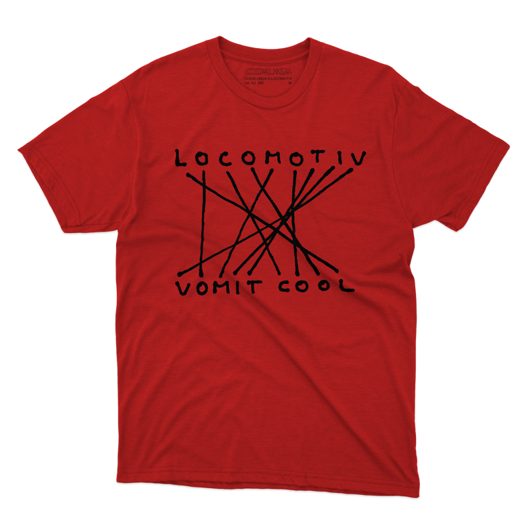 *LIMITED EDITON* CODALUNGA COLLAB LOCOMOTIV CLUB RED T-SHIRT unisex