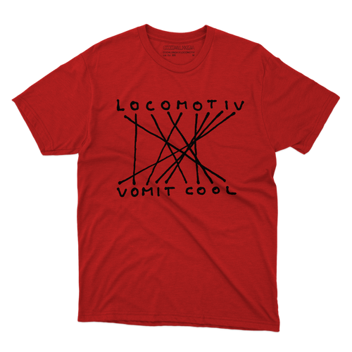 *LIMITED EDITON* CODALUNGA COLLAB LOCOMOTIV CLUB RED T-SHIRT unisex